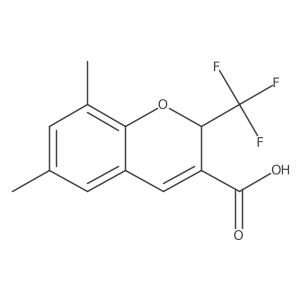 6,8-dimethyl-2-(trifluoromethyl)-2H-chromene-3-carboxylic Acid Structure