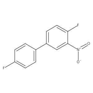 4,4'-Difluoro-3'-nitrobiphenyl Structure