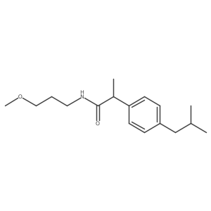 N-(3-methoxypropyl)-2-[4-(2-methylpropyl)phenyl]propanamide Structure