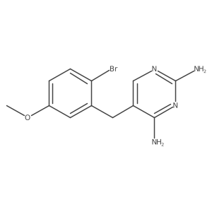 24NH2-5(2-BR-5-Meo-benzyl)pyrimidine结构式