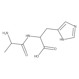 d-Alanyl-l-histidine结构式