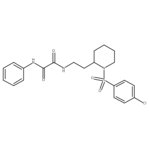 N1-(2-(1-((4-chlorophenyl)sulfonyl)piperidin-2-yl)ethyl)-N2-phenyloxalamide Structure