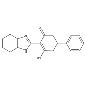 2-(octahydro-2H-benzimidazol-2-ylidene)-5-phenylcyclohexane-1,3-dione Structure