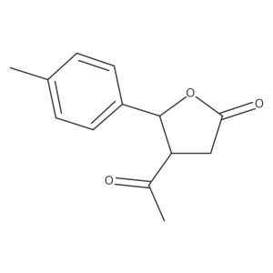 (4R,5R)-4-Acetyl-5-(4-methylphenyl)oxolan-2-one Structure