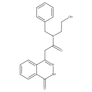 N-benzyl-N-(2-hydroxyethyl)-2-(4-hydroxyphthalazin-1-yl)acetamide结构式