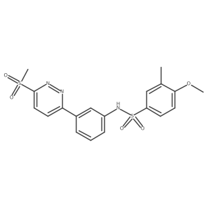 4-methoxy-3-methyl-N-(3-(6-(methylsulfonyl)pyridazin-3-yl)phenyl)benzenesulfonamide结构式
