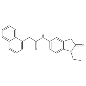 N-(1-ethyl-2-oxoindolin-5-yl)-2-(naphthalen-1-yl)acetamide Structure