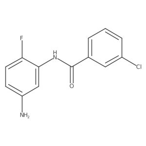 N-(5-Amino-2-fluorophenyl)-3-chlorobenzamide结构式