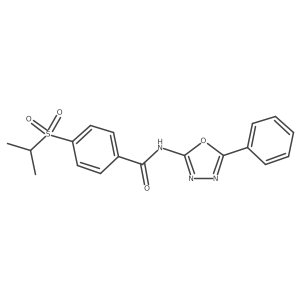 4-(isopropylsulfonyl)-N-(5-phenyl-1,3,4-oxadiazol-2-yl)benzamide Structure