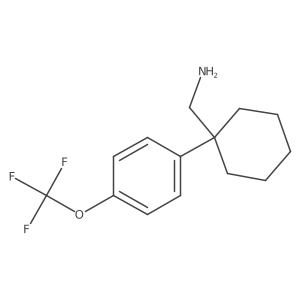 [1-[4-(Trifluoromethoxy)phenyl]cyclohexyl]methanamine Structure