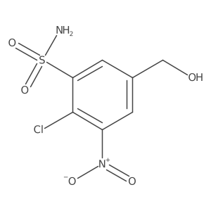 2-Chloro-5-(hydroxymethyl)-3-nitro-benzenesulfonamide Structure