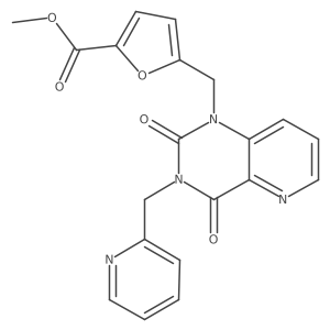 methyl 5-((2,4-dioxo-3-(pyridin-2-ylmethyl)-3,4-dihydropyrido[3,2-d]pyrimidin-1(2H)-yl)methyl)furan-2-carboxylate Structure