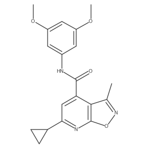 6-cyclopropyl-N-(3,5-dimethoxyphenyl)-3-methyl[1,2]oxazolo[5,4-b]pyridine-4-carboxamide Structure