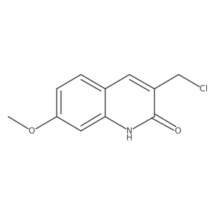3-(Chloromethyl)-7-methoxy-1,2-dihydroquinolin-2-one结构式
