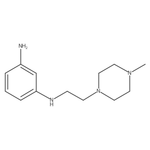 3-N-[2-(4-methylpiperazin-1-yl)ethyl]benzene-1,3-diamine结构式