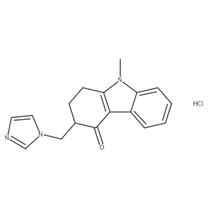 3-((1H-Imidazol-1-yl)methyl)-9-methyl-1,2,3,9-tetrahydro-4H-carbazol-4-one hydrochloride结构式