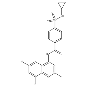 4-(cyclopropylsulfamoyl)-N-(6,8-difluoro-2-methylquinolin-4-yl)benzamide Structure