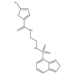 N-{2-[(2,1,3-benzothiadiazol-4-ylsulfonyl)amino]ethyl}-5-bromofuran-2-carboxamide Structure