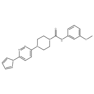 4-(6-(1H-pyrazol-1-yl)pyridazin-3-yl)-N-(3-methoxyphenyl)piperazine-1-carboxamide Structure