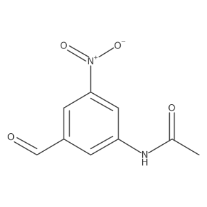 N-(3-Formyl-5-nitrophenyl)acetamide结构式