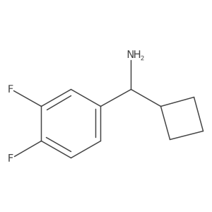 Cyclobutyl(3,4-difluorophenyl)methanamine Structure