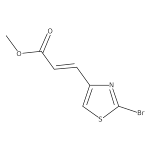 Methyl (E)-3-(2-bromothiazol-4-yl)acrylate结构式