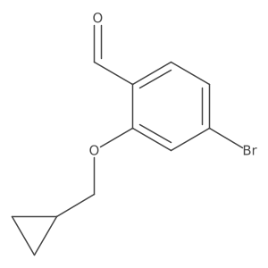 4-Bromo-2-(cyclopropylmethoxy)benzaldehyde Structure