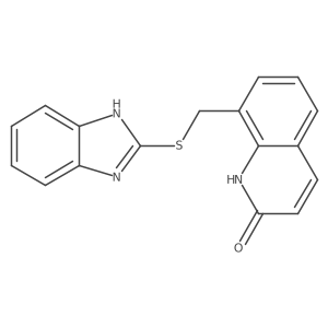 8-[(1H-Benzimidazol-2-ylthio)methyl]-2(1H)-quinolinone Structure