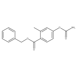 Benzyl 4-(carbamoyloxy)-2-methylbenzoate结构式
