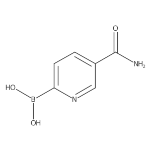 5-Aminocarbonylpyridine-2-boronic acid结构式