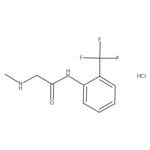2-(methylamino)-N-[2-(trifluoromethyl)phenyl]acetamide hydrochloride结构式