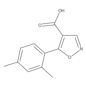 5-(2,4-Dimethylphenyl)isoxazole-4-carboxylic acid结构式