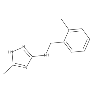 3-methyl-N-(2-methylbenzyl)-1H-1,2,4-triazol-5-amine结构式