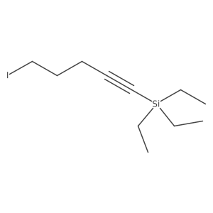 Triethyl-(5-iodopent-1-inyl)silane Structure