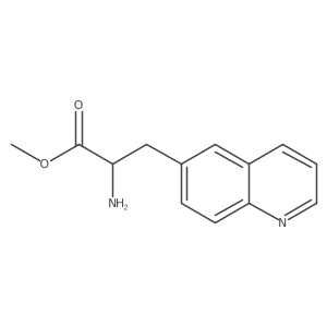 methyl (2R)-2-amino-3-(quinolin-6-yl)propanoate结构式