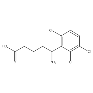 (I S)-I-Amino-2,3,6-trichlorobenzenepentanoic acid结构式