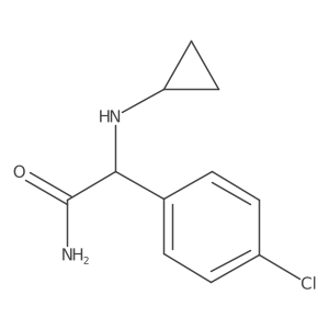 2-(4-Chlorophenyl)-2-(cyclopropylamino)acetamide结构式