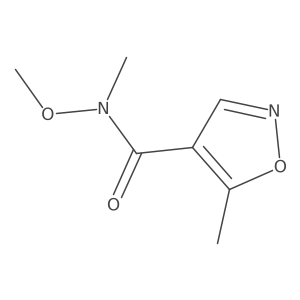 N-methoxy-N,5-dimethylisoxazole-4-carboxamide Structure