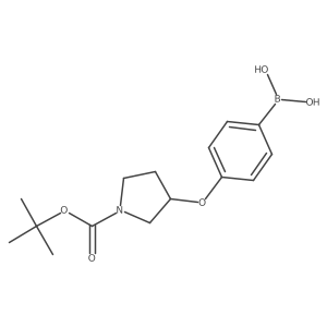 4-(1-Boc-Pyrrolidin-3-yloxy)phenylboronic acid Structure
