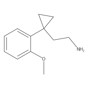 2-[1-(2-Methoxyphenyl)cyclopropyl]ethan-1-amine Structure