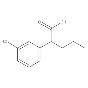 2-(3-Chlorophenyl)pentanoic acid Structure