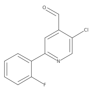 5-Chloro-2-(2-fluorophenyl)pyridine-4-carbaldehyde Structure