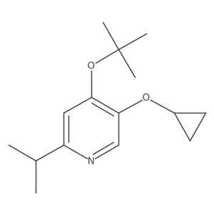 4-Tert-butoxy-5-cyclopropoxy-2-isopropylpyridine结构式