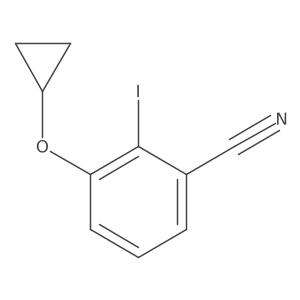 3-Cyclopropoxy-2-iodobenzonitrile结构式