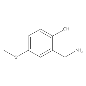 2-(Aminomethyl)-4-(methylthio)phenol Structure