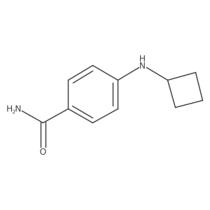 4-(Cyclobutylamino)benzamide结构式