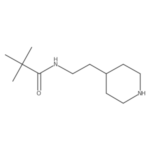N-(2-(piperidin-4-yl)ethyl)pivalamide结构式