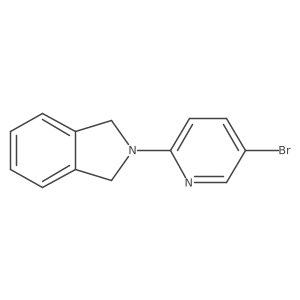 2-(5-bromopyridin-2-yl)-2,3-dihydro-1H-isoindole结构式