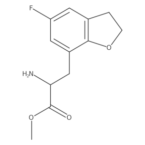 7-Benzofuranpropanoic acid, I+/--amino-5-fluoro-2,3-dihydro-, methyl ester, (I+/-R)- Structure