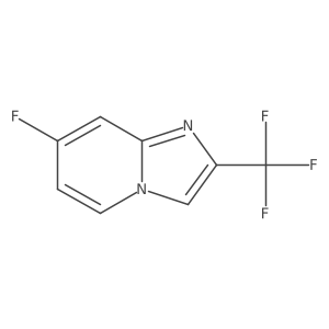 7-Fluoro-2-(trifluoromethyl)imidazo[1,2-a]pyridine结构式